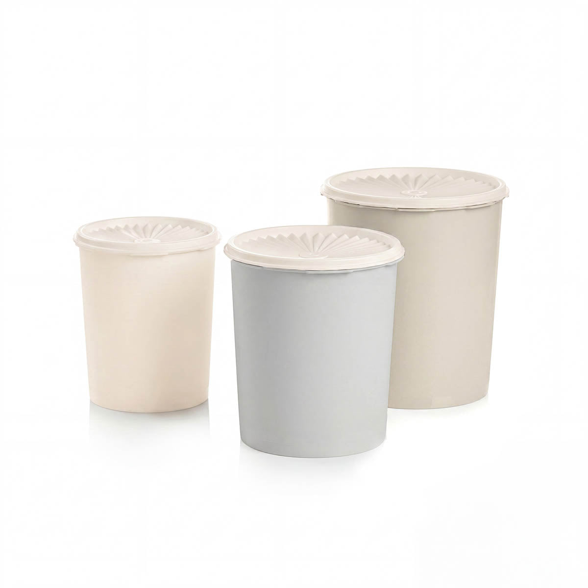 Tupper Ware Classic Decorator Canister Set of 3